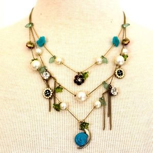 Betsey Johnson Multi Strand Necklace